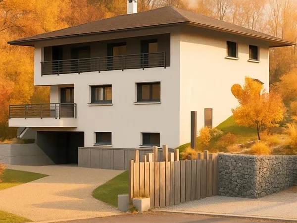 Saint-Martin-Bellevue - Projet de maison d'architecte, prêt à démarrer