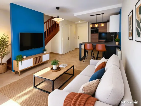 T2 en duplex avec terrasse de 20m²