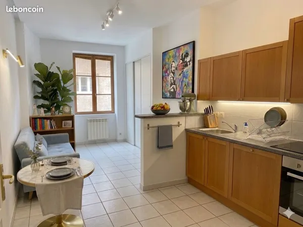 Studio 25 m² Lyon 7e, secteur Guillotière