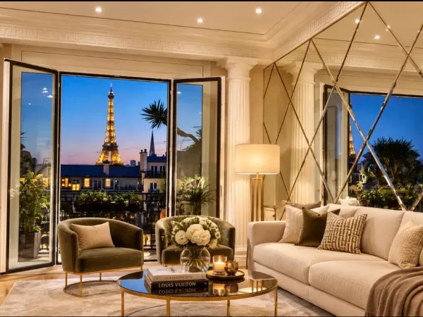 Bien d'exception - Champs-Élysées - Terrasse avec vue Tour Eiffel