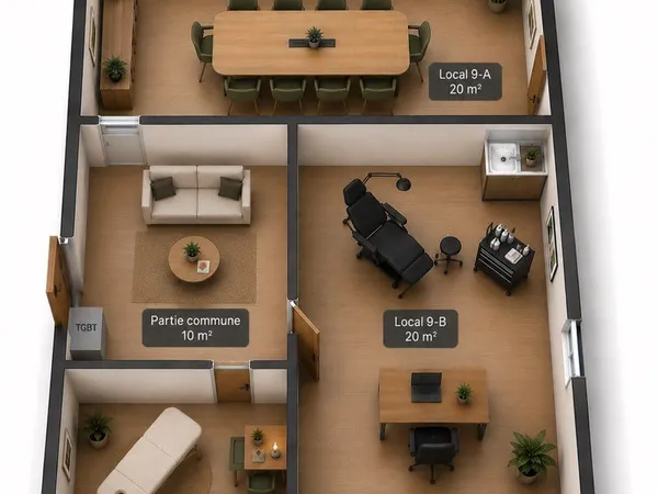 Local commercial à louer de 10 à 40m2