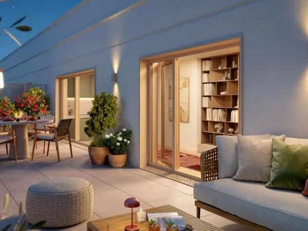 Appartement 4 pièces neuf traversant de 71 m2 avec terrasse - Clichy