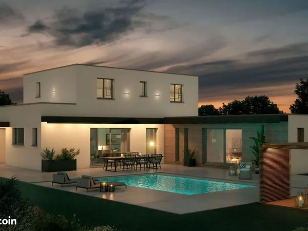Rare et exceptionnel à Leucate Plage (11370) : Maison contemporaine neuve de 176 m² avec terrain de 