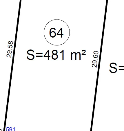 Terrain 481 m²