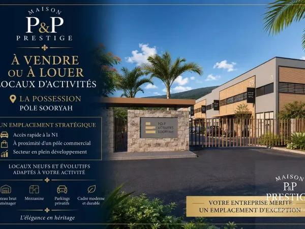 Grand local d'activités neuf - 475 m² - La Possession