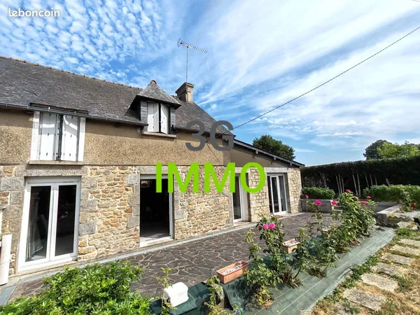 Vente | Longère | 5p | 3ch | 131 m² | Merdrignac | Expo Sud | Terrasse · Jardin