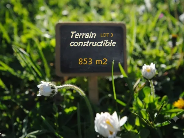 Terrain 853 m²