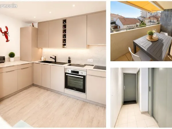 🏖️ CANET PLAGE - GRAND LARGE - T2 TRAVERSANT 45 m² - TERRASSE - APERÇU MER - DPE B - GARAGE 15 m²