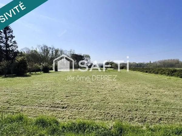Terrain d'environ 3400m² en partie constructible