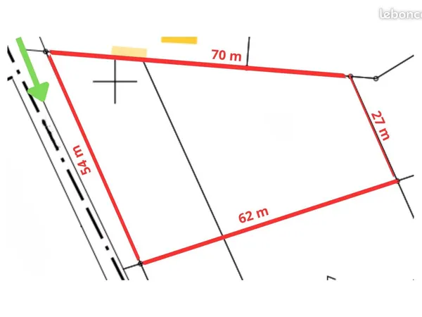 Terrain 2500 m² Orléat