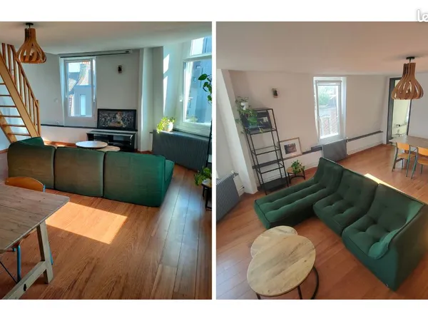 à louer - t2 duplex meublé - lille cormontaigne