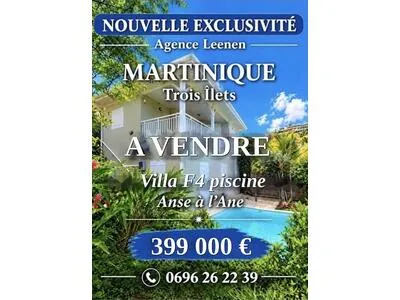 LOTISSEMENT LES PAPAYERS - ANSE À L'ÂNE - VILLA F4 - PISCINE DE DÉTENTE