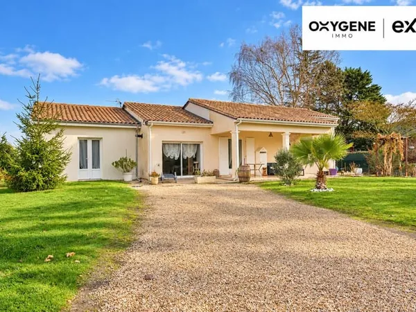 La Force - Au calme - Maison plain-pied 125 m² - Terrain de 186