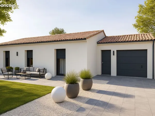 Maison de 82.46 m² sur un terrain de 928 m² à ANAIS en CHARENTE (16)