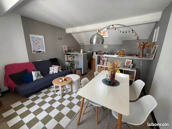 T2 lumineux avec charme sous combles - Angers - 700 + 25 de charges