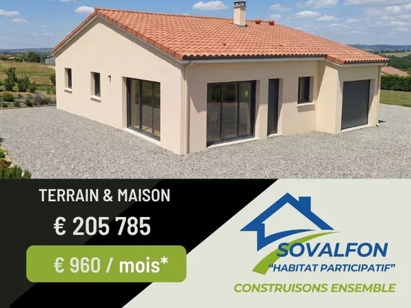 Maison plain pied de 86 m2