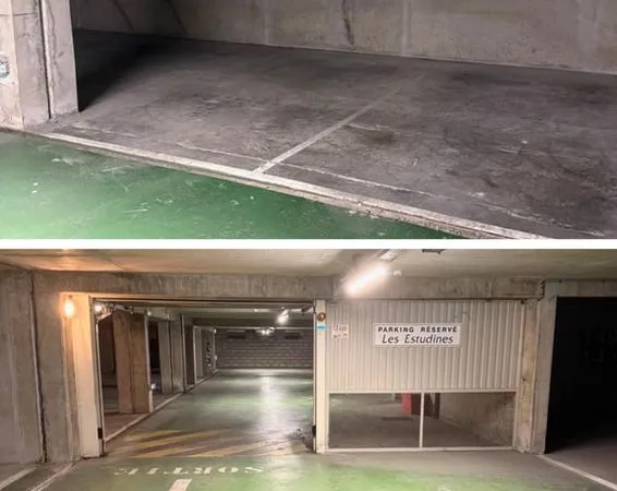 Place de Parking privative (garage fermé) - 200 m du Métro Garibaldi (double sécurisation)