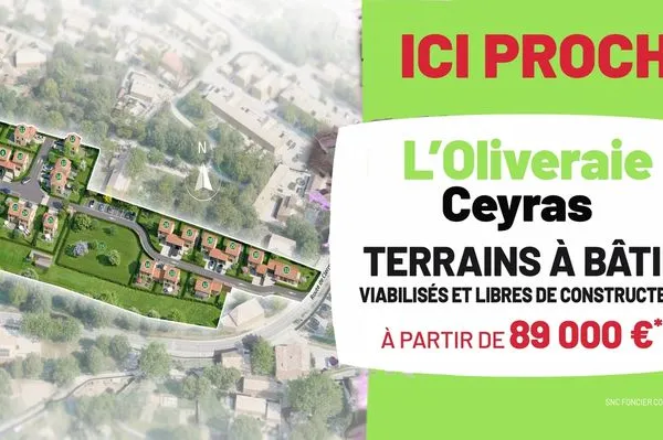 Terrain 311 m² Ceyras