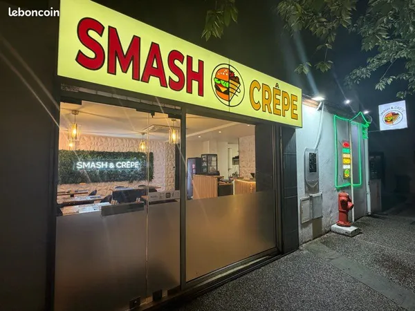 Vente restaurant smash burger crêperie