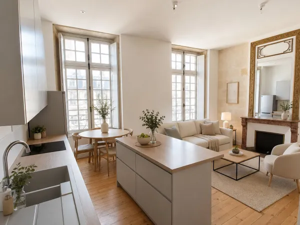 BORDEAUX CENTRE - T4 86 M² - 3 CHAMBRES - VUE GARONNE - 1 490 € CC