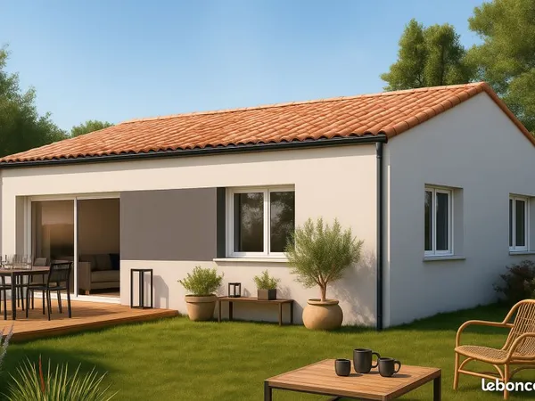Maison traditionnelle 60 m² à Coursan avec terrain viabilisé de 220 m²
