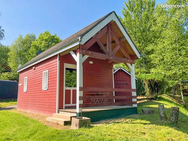 À vendre : Chalet Duplex Bois Style Canadien Lac des Settons - 2 à 4 personnes - Nature & Confort - 