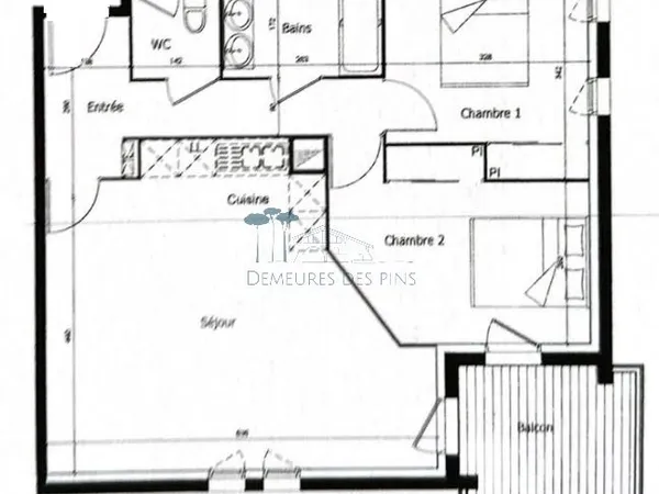 Appartement 3 pièces 63 m²
