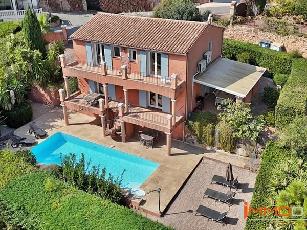 Le Trayas - Théoule sur Mer : villa avec vue mer, piscine, 4 ch
