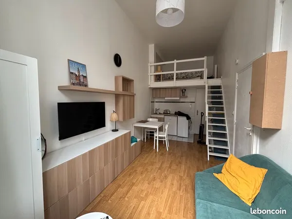 Studio 19m2 + mezzanine « nuit » 7m2