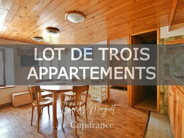 Lot de 3 appartements SAINT CHAFFREY