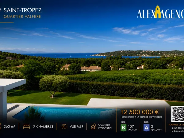 Saint-Tropez - Élégante villa familiale avec vue mer