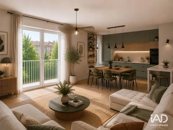 Appartement 3 pièces 59 m²