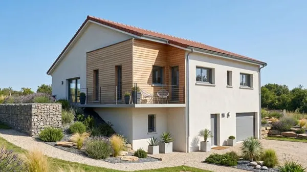 Proposition exemples - Maison avec piscine et terrain avec vue