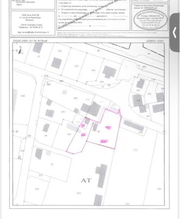 Terrain Albertville 2000 m2 urgent