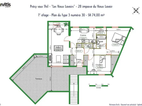 À louer - Appartement T3 à Précy sous Thil