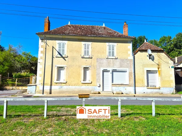MAISON TRADI A RESTAURER 3ch +Parc 1/2ha +Hangars
