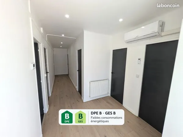 Cahors Cabessut - T4 88m² rénové - 3 chambres - DPE B - Parking