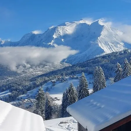 Combloux Megeve appartement haut de gamme 4/6 personne vue exceptionnelle mont blanc