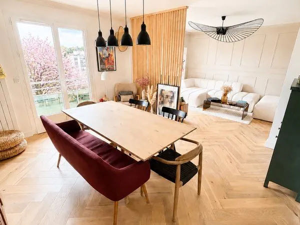 5 pièces 88 m² - 3 chambres - entierement rénové - 2 balcons