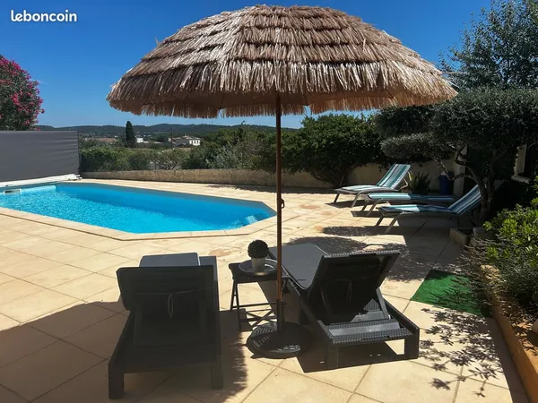 Propriété de plain-pied avec piscine & logement indépendant - entre nîmes et montpellier