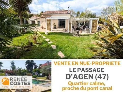 Vente en nue propriété - F65 ans - LE PASSAGE (47520)