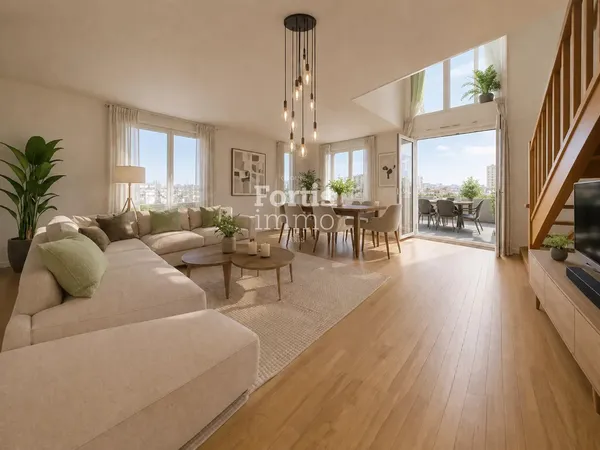 ASNIÈRES-SUR-SEINE 92600 - DUPLEX T4 DE 92 M² AVEC LOGGIA