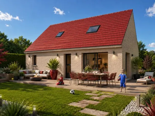 Terrain + maison 102 m²