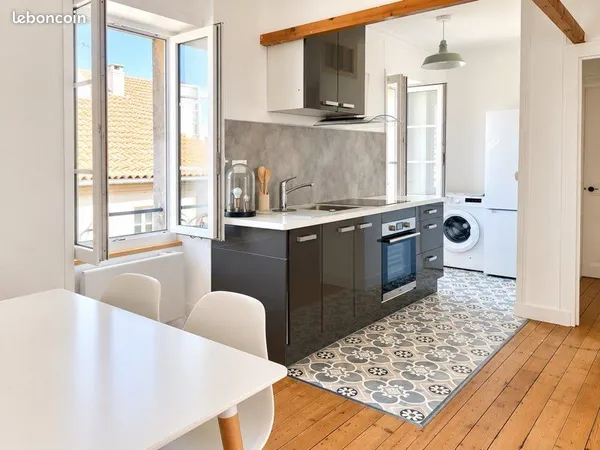 Appartement T3 centre équipé+meublé