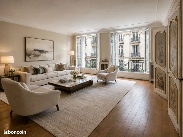 Appartement familial PARIS XVIIe - PLAINE MONCEAU / COURCELLES traversant entièrement rénové - 136 m