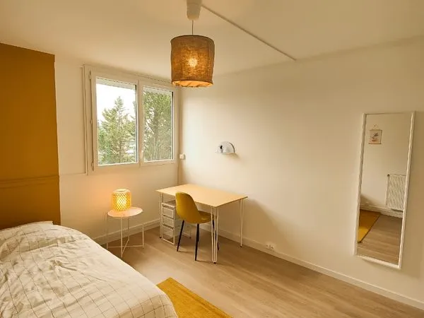 Colocation Mérignac Capeyron chambre avec salle de douche privative