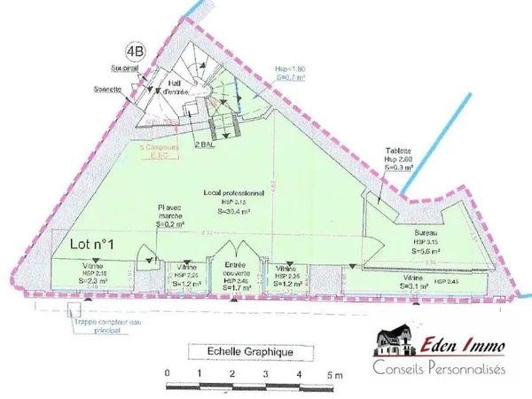 Local commercial 45 m²