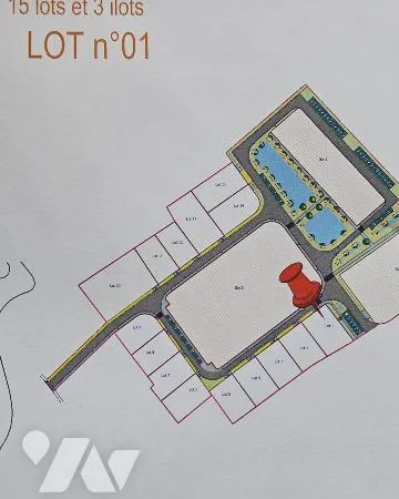 Terrain 500 m²