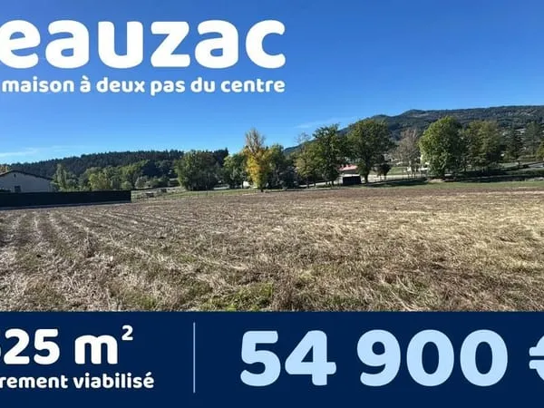 Terrain à bâtir Vente Beauzac 625m² 54900€