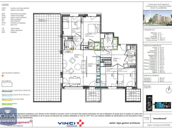 Appartement 5 pièces 102 m²